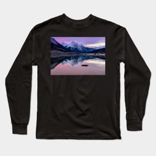 Pink Reflections of Medicine Lake Long Sleeve T-Shirt